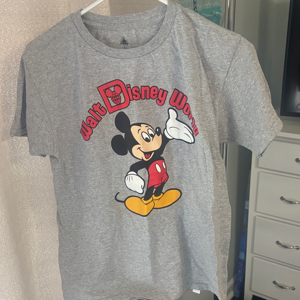 Disney Gray Mickey Mouse Kids T-Shirt